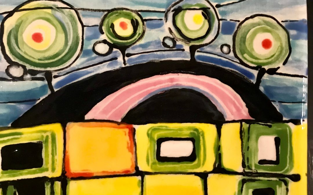 Hundertwasser-ihlette kerámiafestő foglalkozás – 2023. november 2.