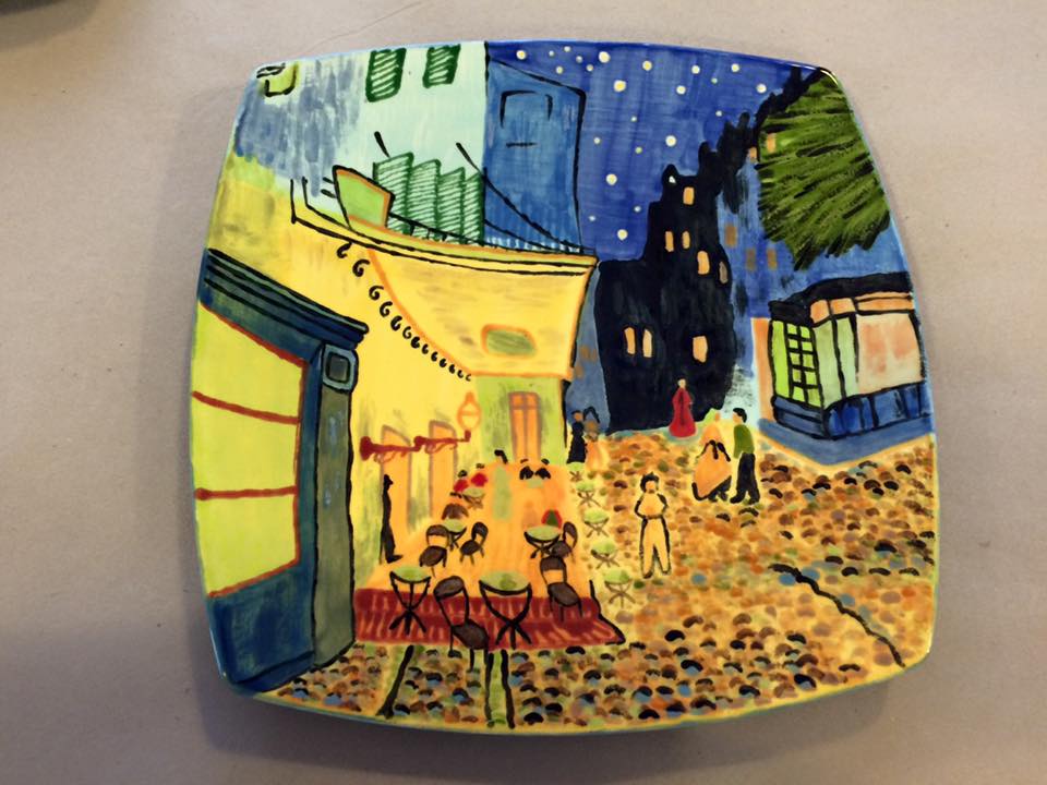 Van Gogh kerámiafestő foglalkozás - MadeByYou Budapest