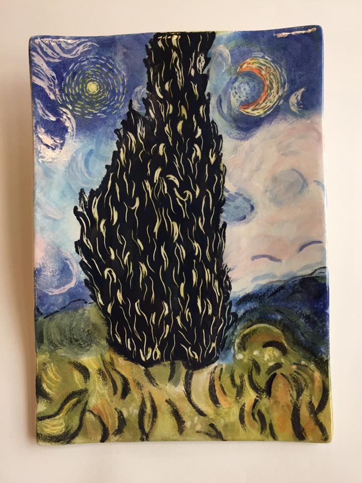 Van Gogh kerámiafestő foglalkozás - MadeByYou Budapest